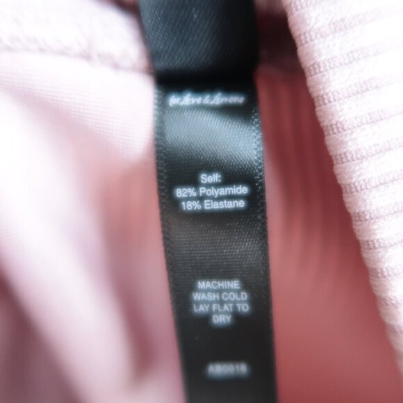 NWOT For Love & Lemons Chloe Biker Shorts Pink Ribbed Waist Strap Women's XS - Picture 12 of 12